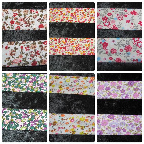 1 " (25mm) Wide Patterned / Floral Bias Binding Quilting
