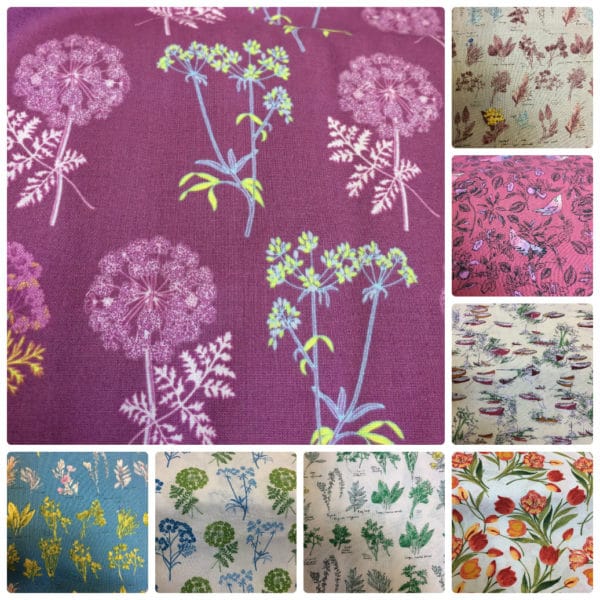 multiple images patterned fabric