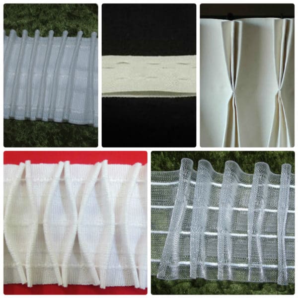 Curtain Heading Tapes- Pinch Pleat - Smoking - Flanged - Clear - Premium 3 inch