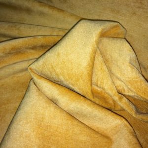 Gold Chenille Curtain Fabric - 150 cm Wide
