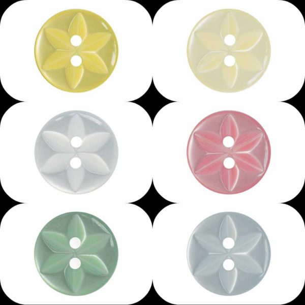 Star (P86) Buttons - Ligne 18 & 22 - Wholesale Packs