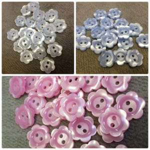 Floral Buttons Wholesale Packs