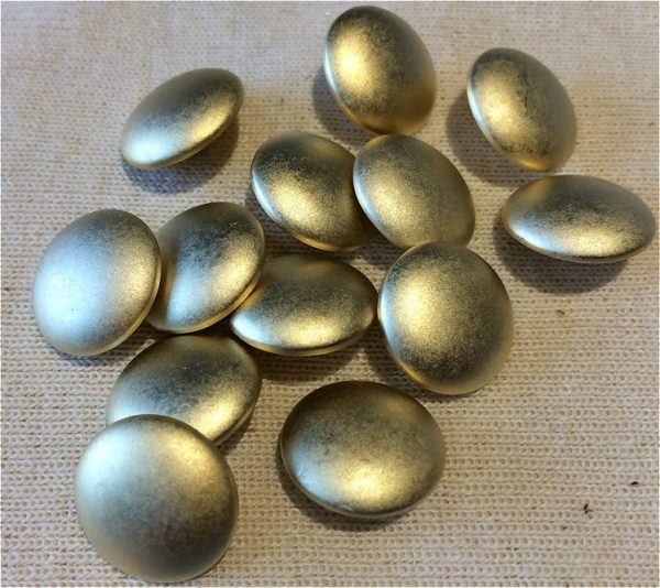 gold circle cover buttons