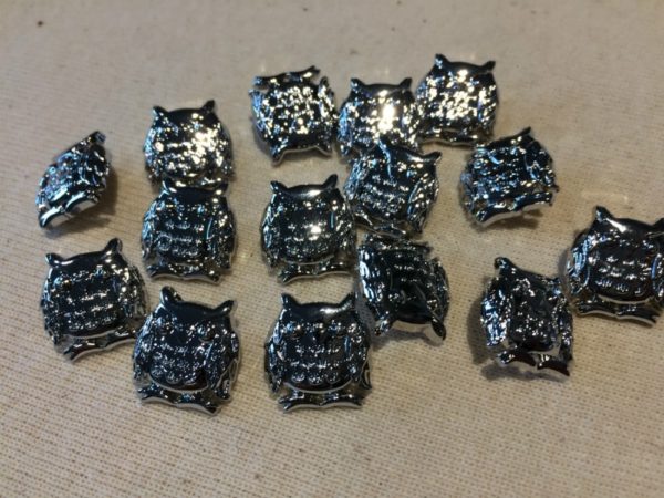 silver owl cover buttons