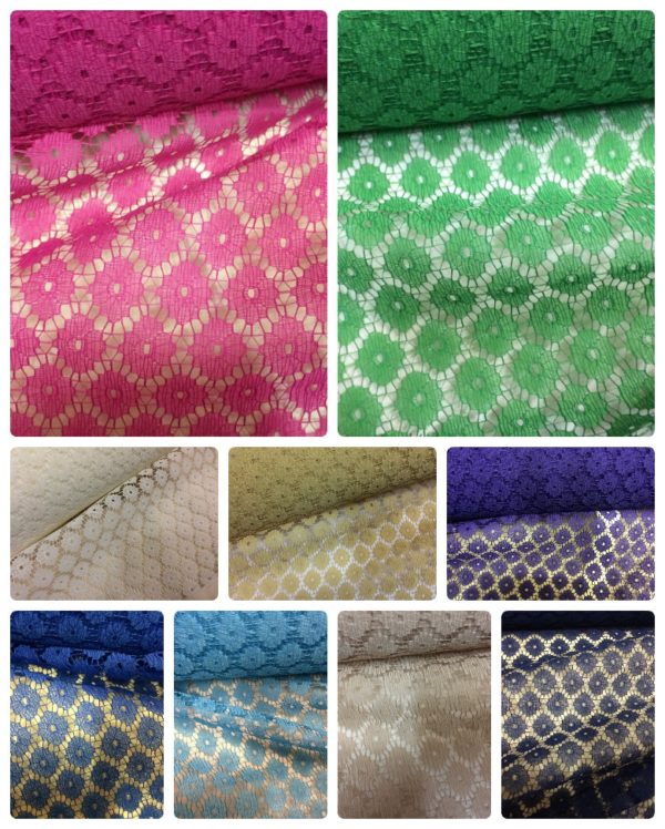 multiple colours net fabric