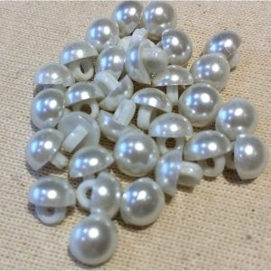 white pearl cover buttons