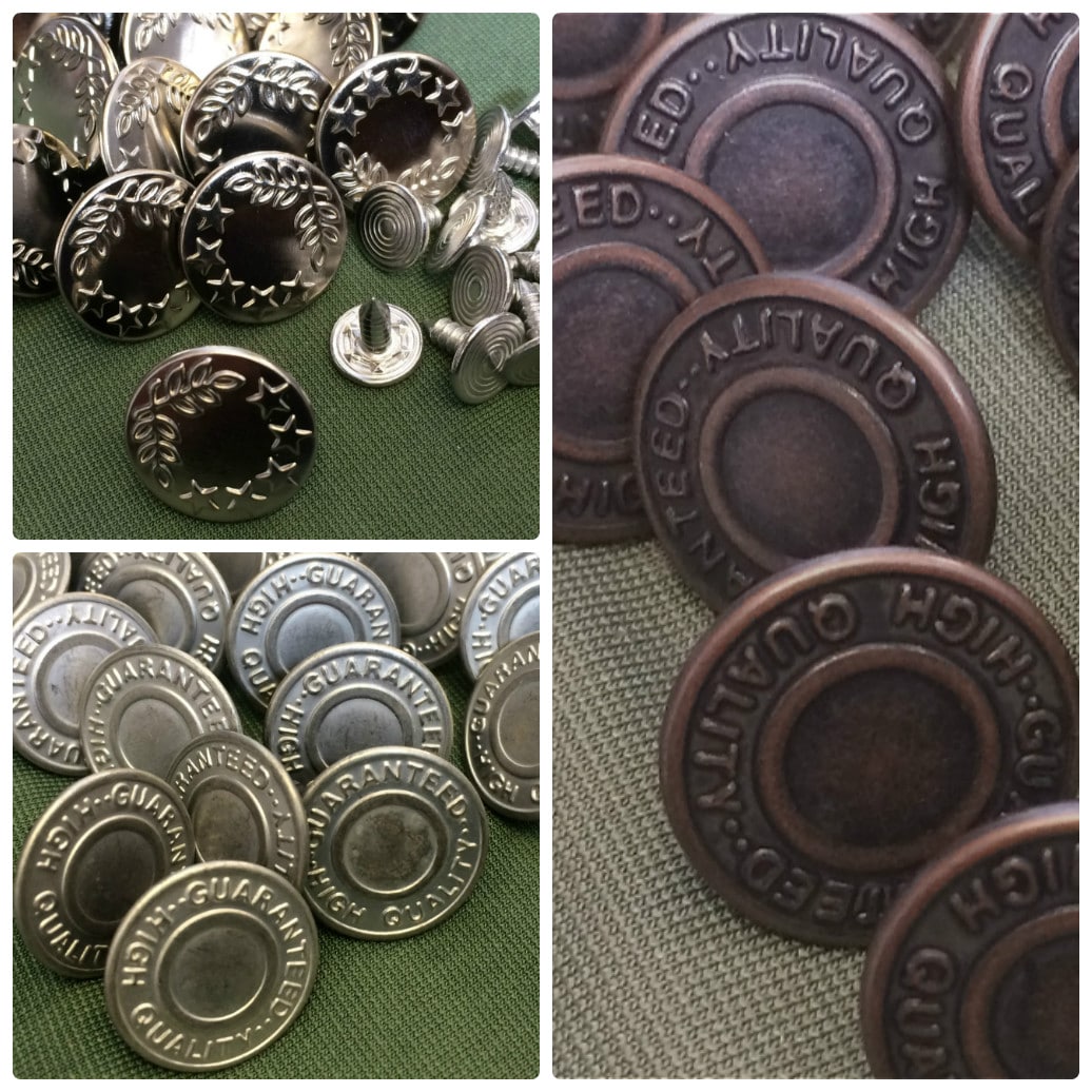 Metal Jeans Buttons -  UK