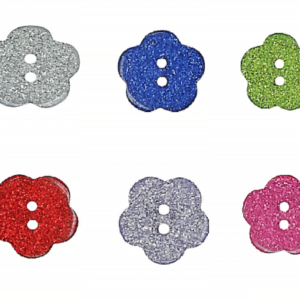 Sparkly Daisy Buttons Fine Style Buttons Choice Of Colours