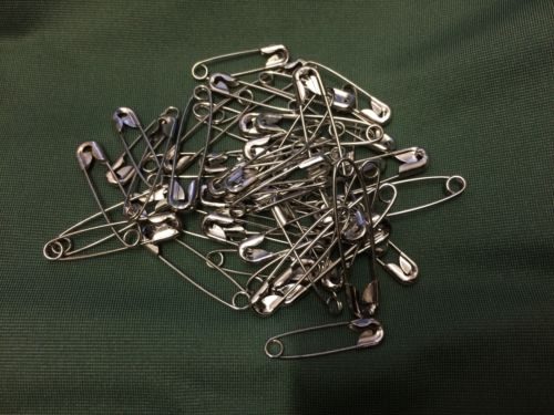 Silver Chrome Safety Pins 500 per packet