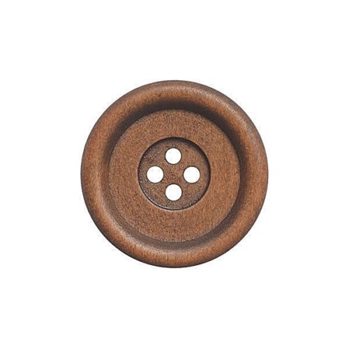 Fine Style Four Hole Wooden Buttons Wholesale Packs - 34mm