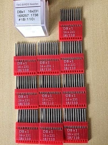 Wholesale Packs Two Birds Industrial Sewing Machine Needles 100 Per Packet Size 18 (110