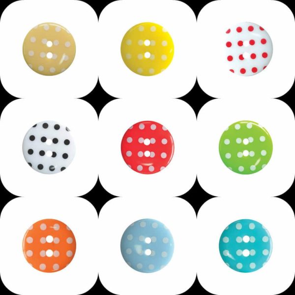 polka dot cover buttons multiple images
