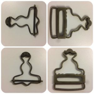 Dungaree Clips Antique Finish Two Designs