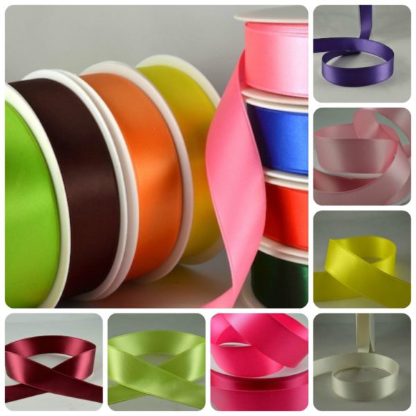 reels of multi colour ribbon