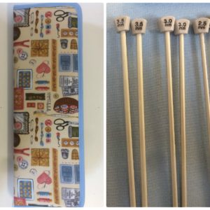 3.5 mm and 3.0 mm Knitting Needles and Knitting Needle Case