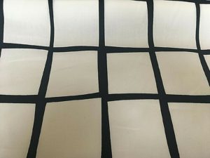 black and white large squares upholstery fabric online