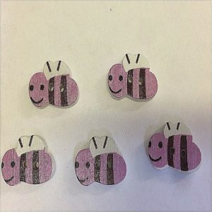 bumble bee purple buttons