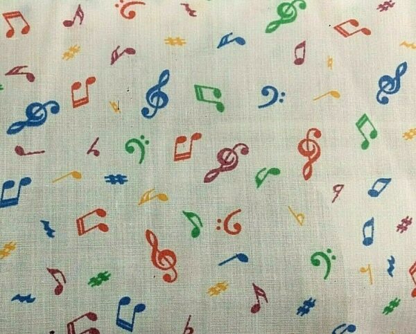 Musical Notes cotton dress fabric for craft wholesale fabrics and dress making