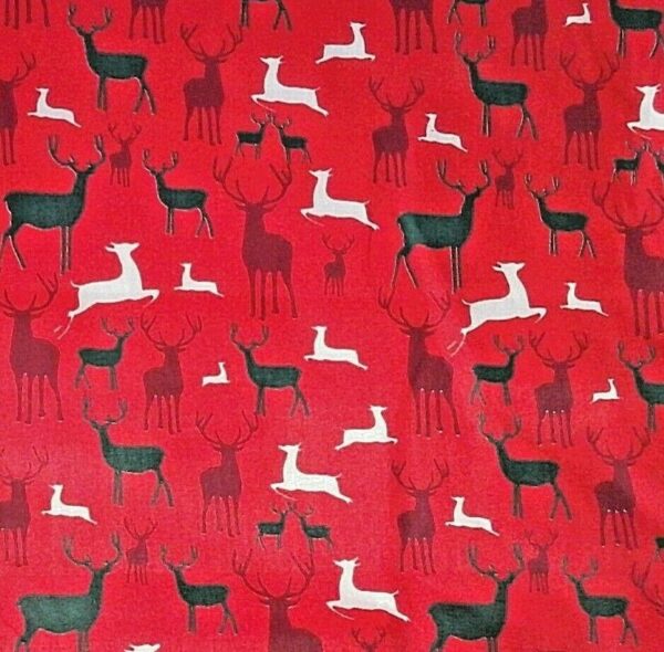 Red Stags Christmas cotton dress fabric for craft wholesale fabrics