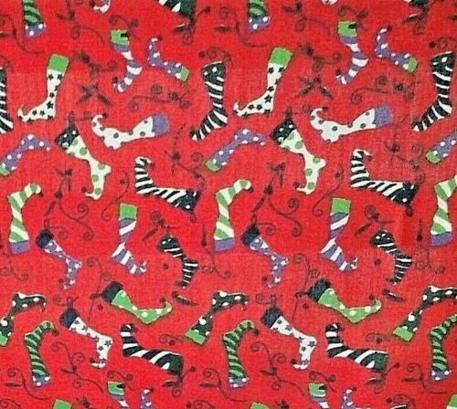red stockings cotton dress fabric for craft wholesale fabrics