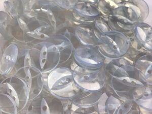 clear round fish eye buttons for craft wholesale haberdashery