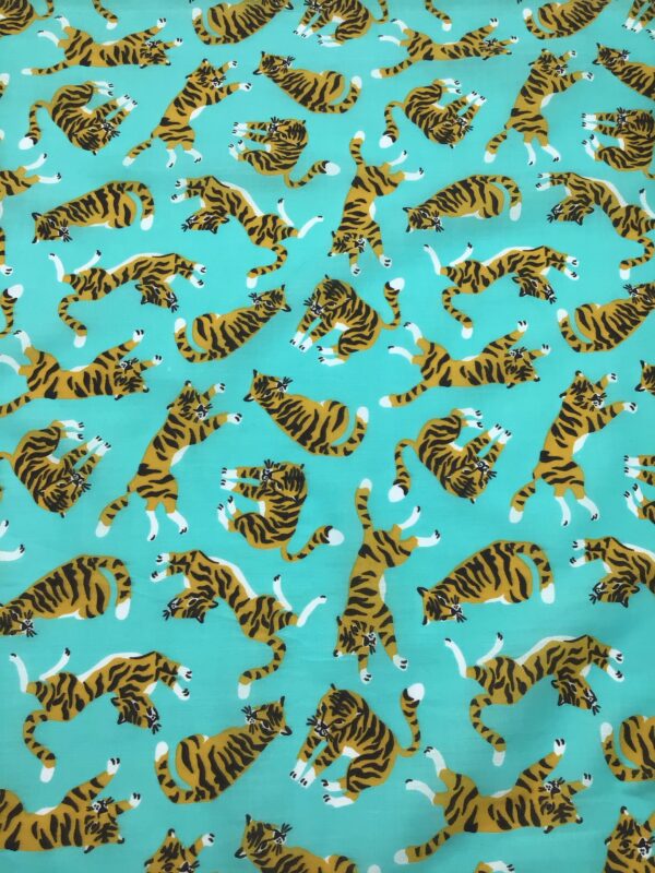 tiger patterned polycotton fabric for craft wholesale fabric design