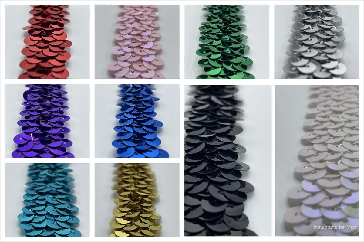 Stretch Sequin 2 & 3 Row Trimming